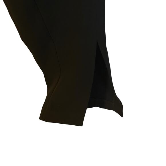 Cinq a Sept Brianne Slit-Leg Trousers High Rise Black Front Pintuck Pant Size 10 - Picture 9 of 14